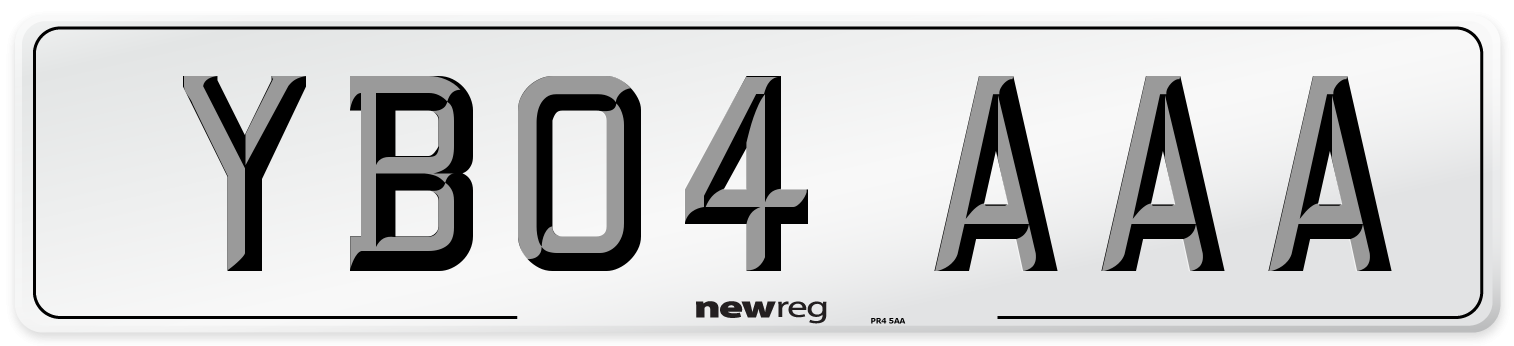 YB04 AAA Number Plate from New Reg